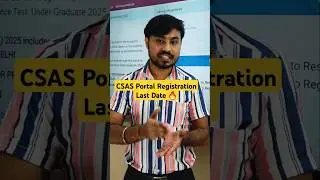 Delhi University CSAS Portal Last Date | DU Admission CSAS 2025 #shorts #duadmission