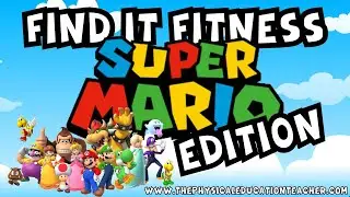Super Mario Workout Find It Fitness | Spot the Difference | Brain Break Exercise Game (w/audio)