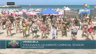 Venezuela: Thousands celebrate Carnival season in La Guaira state