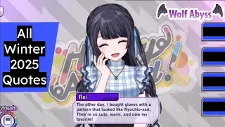 All Winter 2025 Character Quotes (D4DJ)