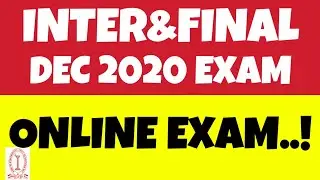 CMA INTER&FINAL DEC 2020 EXAM ONLINE 🔥🔥🔥