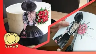 Kako napraviti ukras djevojku za tortu | How to make a girl decoration for a cake | breaD