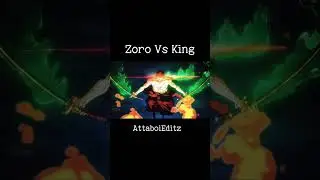 Zoro vs King #shorts #onepiece #zoro #king #kingofhell