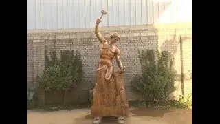 8 Feet Self Made Man Sculpture Replica for Mr Lin from USA
