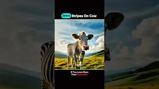 Zebra Stripes On Cow 😨#shorts #facts