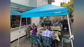 Easy Up Canopy Tent, Ohuhu EZ Pop Up Canopies 10x10 FT for Camping Parties with review