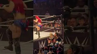 Iyo Sky hits the Asai Moonsault on Liv Morgan in Baltimore