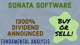 Dividend announced 1300% || SONATA SOFTWARE latest news || Fundamental analysis || Stock market
