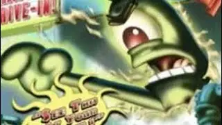 Plankton gets a Mega Mushroom and destroys a city