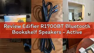 Review Edifier R1700BT Bluetooth Bookshelf Speakers - Active Near-Field Studio Monitors - Powered Sp