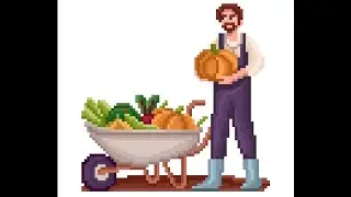 Pixel Art Daily Painting i colored Farmer's vegetables 🥦🥬🥒🎃 # 803