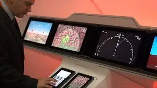 Demo of Barco's multi touch cockpit display of the future