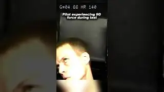 Pilot experiencing 9G force during test