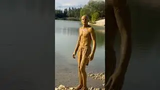 Crazy Mud Jumps would you do this? 😅 #extreme #stunt #cliffjumping