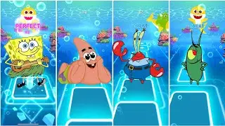 SpongeBob 🆚 patric star 🆚 Mr karbs 🆚 Sandy cheeks EDM rush tiles hop