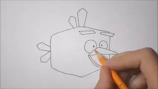 How to Draw Ice Bird (Angry Birds Space)