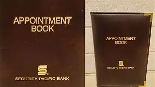 Security Pacific Bank Appointment Book from the 80s or 90s (Vintage California Bank)