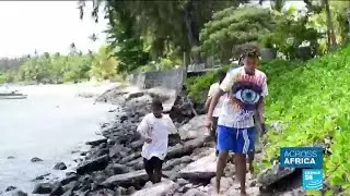 Miles of beach gnawed away by climate change in Mauritius