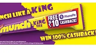 Munch Free ₹10 PhonePe Cashback Offer in Tamil - Win 100% Cashback