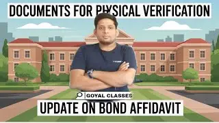 UPDATE on BOND AFFIDAVIT & DOCUMENTS REQUIRED FOR PHYSICAL VERIFICATION PUNJAB STATE BFUHS RG SIR