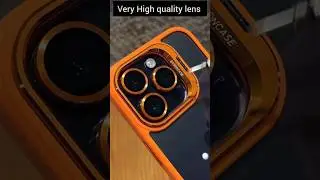 Iphone 14 pro max orange lens case #iphone 🍊