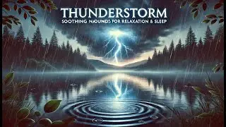 Thunderstorm Over a Tranquil Lake ⛈️ Soothing Nature Sounds for Relaxation & Sleep 🌧️