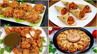 4 Easy Iftar Snacks by Cooking With Passion, Chicken Cheese Cones, Thread Tandoori Chicken Bites
