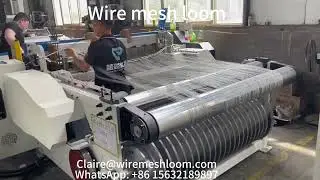 Woven wire mesh loom Metal wire weaving machine