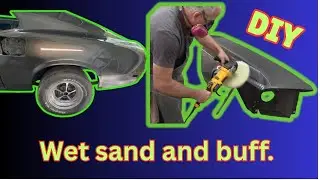 Cut and Buff after paint. Removing a run in clearcoat. Slither 64. #paint #buff #howto #diy