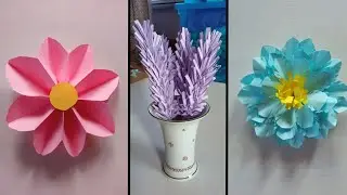 3 MODI PER REALIZZARE DEI FIORI DI CARTA 🐉