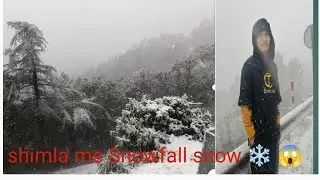 Shimla me snowfall 2026 first snowfall 😱❄️👀