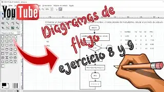 DIAGRAMAS DE FLUJO - Ejercicios 8 Y 9 mediante la utilización de símbolos de decisión y  contador