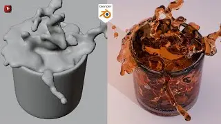 How To Create An ice Cube  Splash In Blender!
