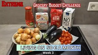LIVING ON 50 &euro; A MONTH - Week 3 - EXTREME Grocery Budget Challenge - Vegan, Cheap and Low Waste