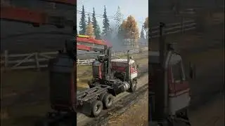 КЛАССИЧЕСКИЙ АМЕРИКАНСКИЙ ГРУЗОВИК С МОДУЛЕМ ЛЕСОВОЗ INTERNATIONAL TRANSTAR 4070A