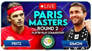 FRITZ vs SIMON | Paris Masters 2022 | LIVE Tennis Play-By-Play Stream