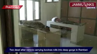 Two dead after vehicle carrying bovines rolls into deep gorge in Ramban