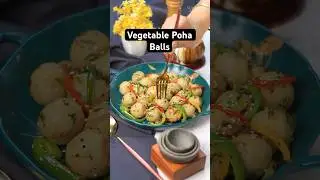 Vegetable Poha Balls Recipe #food #breakfast #shorts