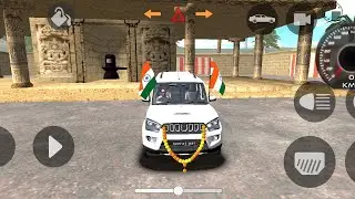 New Modified Scorpio Indian Flag 🇮🇳 Republic Day ||  Indian Car Game Simulator #scorpio #viral 