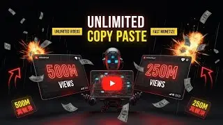 😲Unlimited Copy Paste Videos 🔥 Auto Monetization System | No Skill No Face Channel