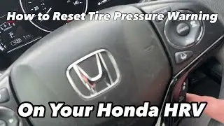 Как сбросить индикатор низкого давления в шинах на Honda HRV 2020 года