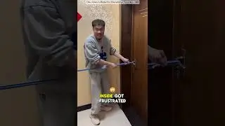 Rubber Rope Prank! 🚪😆#shorts #funny #prank #entertainment