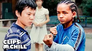 Dre se defiende de un Matón pero recibe una Paliza | Karate Kid (Jackie Chan, Jaden Smith)