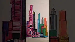 rate it or hate it  - leave a 👍 or 👎 #art #cityscape #shorts