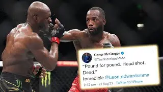 MMA FIGHTERS REACT TO LEON EDWARDS KNOCKING OUT KAMARU USMAN - UFC 278