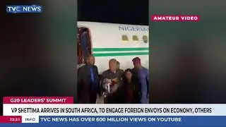VP Shettima Arrives In South Africa, To Engage Foreign Envoys On Economy, Others