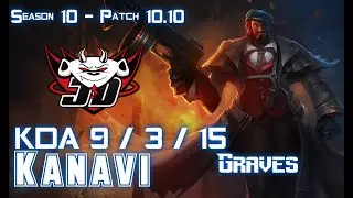 JDG Kanavi GRAVES vs EKKO Jungle - Patch 10.10 KR Ranked