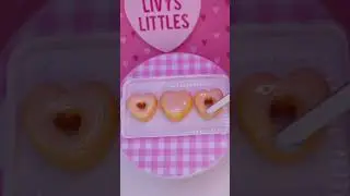 Miniverse Valentines series 2! Heart donuts ❤️🩷 #minis #miniverse #makeitmini #miniaturebaking