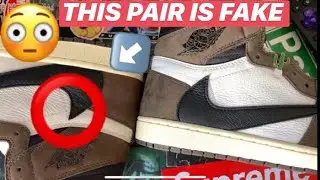 THE BEST FAKE VS REAL TRAVIS SCOTT JORDAN  1 COMPARISON ON YOUTUBE