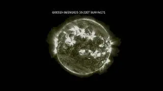 Sun 24 Hour Timelapse | Iron IX / 171 &Aring; | NOAA GOES-19 Extreme Ultraviolet (Aug 28, 2025) #shorts